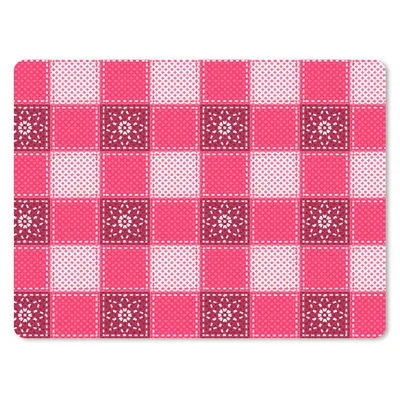 Produktbild von MuchoWow® Mauspad Mousepad Rosa - Muster - Blumen 23x19 cm - Mousepads - Maus Mat - Pad - Mausunterlage - Schreibtischunterlage - Mauspad