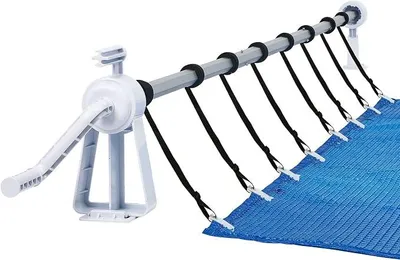 Produktbild von Pool Aufroller Aufrollsysteme 1,05m - 6,15m für Poolfolien, Aufrollvorrichtung Poolfolienaufroller mit Befestigungsbändern, Aufrollsystem für Solarplanen & Abdeckungen