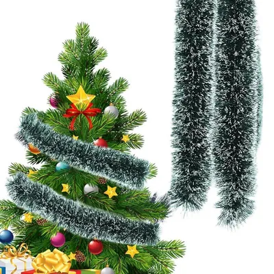 Image de Guirlande de Noël, 10 mètres, sapin artificiel, pour intérieur et extérieur