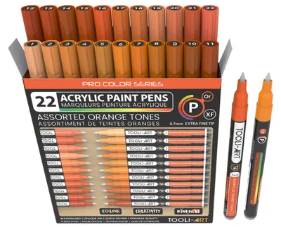 Image de Solidchoice - Ensemble de 22 marqueurs à peinture acrylique avec une pointe extra-fine