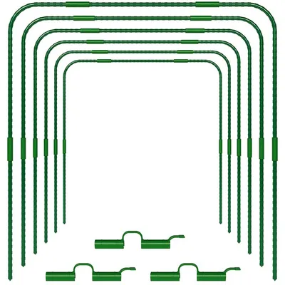 Produktbild von TTL GARDEN Vario 120 Tunnelbogen Set 6x B120xH140cm + 30 Clips grün