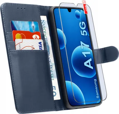 Zdjęcie produktu dla ETUI z klapką do Samsung A17 5G Zamykane Magnetyczne + SZKŁO