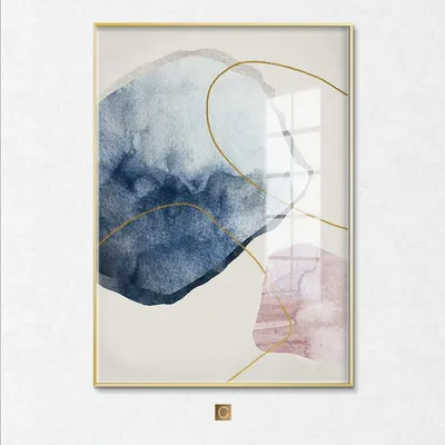 Produktbild von TPFLiving Kunstdruck LW-53 (OHNE RAHMEN) Poster - Leinwand - Wandbild - Hochauflösender Giclée-Druck, langlebig und hochwertig - Nordic Art - Abstrakte Strukturen - Bilder Wohnzimmer -  - Größe: 50x70cm