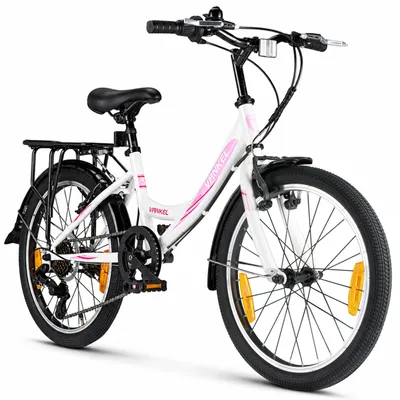 Produktbild von Kinderfahrrad 20 Zoll Jugendrad MTB mit Drehgriff und Schutzblechen 7 Gang, Kettenschaltung, Sportliches Rad für Freizeit, Parkwege und Kurzstrecken