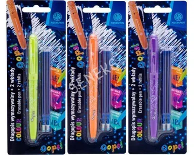 Zdjęcie produktu dla Długopis wymazywalny ASTRAPEN OOPS! Colour + 2 wkłady niebieskie blister