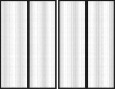 Obrázok produktu pre Závesy proti hmyzu s magnetickými blokmi 2ks čierne 220x130 cm