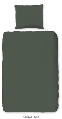 Immagine prodotto di Biancheria da letto "Uni" - Verde - (140x220 cm) - 100% poliestere