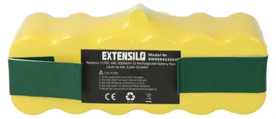 Produktbild von EXTENSILO Akku kompatibel mit iRobot Roomba 886, R3500, 880, 966, 882, 876, 900, 882E, 980, 960 Saugroboter (3500 mAh, 14,4 V, NiMH)