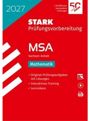 Immagine prodotto di STARK Mathematik - MSA (Mittlerer Schulabschluss) 2027 Sachsen-Anhalt - Prüfungsvorbereitung