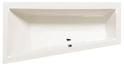 Produktbild von Polysan ANDRA L asymmetrische Badewanne 170x90x45cm, links, ivory