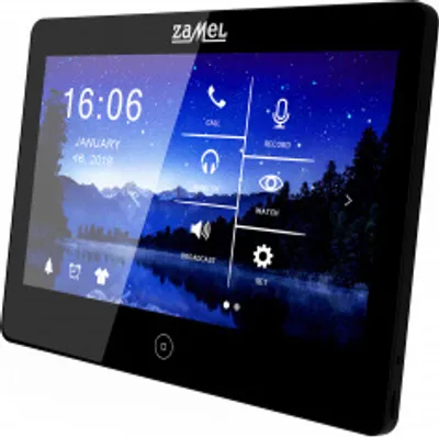 Immagine prodotto di monitor video da 10" con display touch / nero VP-810BHD Zamel