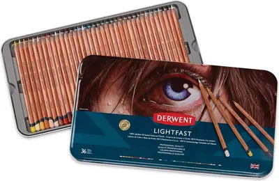 Produktbild von Derwent Lichtbeständiger Bleistift In Metallbox 36 Einheiten Mehrfarbig  Kinder Mehrfarbig One Size