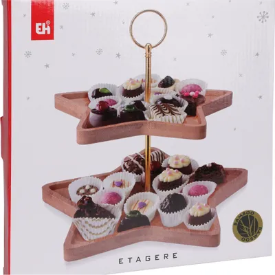 Produktbild von Etagere - Sternform - 2 Etagen
