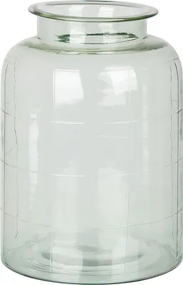 Obrázek produktu pro BELIANI Váza na květy světle zelená skleněná 35 cm ručně vyrobená dekorativní doplněk moderní design