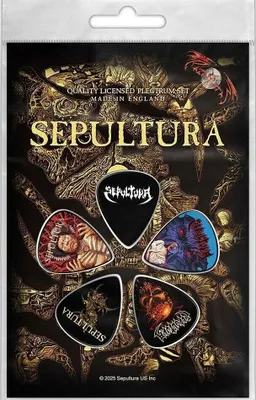 Produktbild von Sepultura Plektren-Set Discography multicolor Bands, Geschenke Nylon Standard