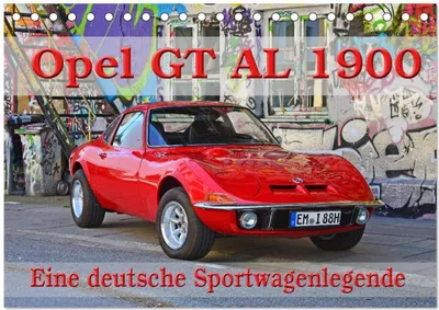 Produktbild von Opel GT 1900 AL Eine deutsche Sportwagenlegende (Tischkalender 2026 DIN A5 quer), CALVENDO Monatskalender