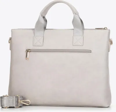 Immagine prodotto di Borsa per laptop da donna Wittchen da 15,6 pollici in ecopelle, beige, beige, ecopelle