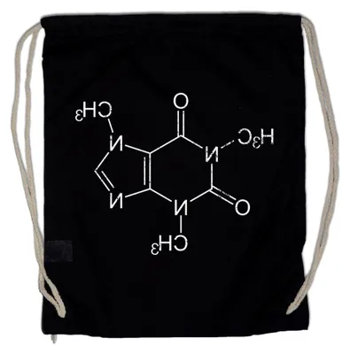 Produktbild von Sporttasche mit Koffeinmolekül-Design