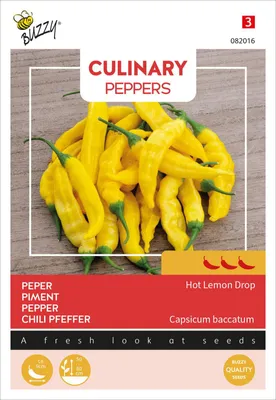 Produktbild von Paprika Hot Lemon Drop Aji | Paprikasamen von Buzzy Seeds