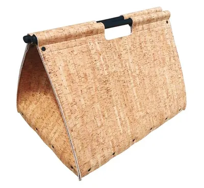 Produktbild von Holztragetasche auf Rollen Naturkork