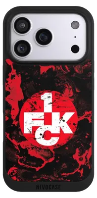 Produktbild von NIVOCASE Handyhülle für Apple iPhone 17 Pro  Hülle NIVOpure Case Schwarz 1. FC Kaiserslautern 1. FCK Logo