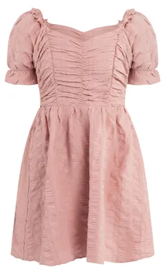 Obrázek produktu pro , dámské minišaty bez ramínek, model 19323127-IS01, barva: růžová, velikost: S
