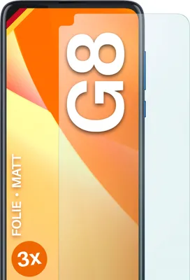 Produktbild von moex® 3x Schutzfolie kompatibel mit Motorola Moto G8 - Displayschutzfolie Anti Reflex Folie, Matt