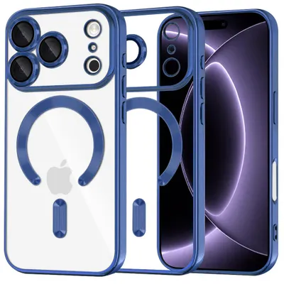 Produktbild von Techsuit – , kristallartige MagSafe-Hülle für iPhone 18 Pro / iPhone 17 Pro – Dunkelblau