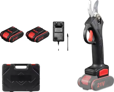 Obrázek produktu pro Elektrické nůžky na stromy, bezdrátový provoz, bezkartáčový motor, s 2 bateriemi