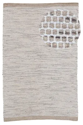 Produktbild von Wollteppich Mona Taupe 120x170 cm | Moderner Teppich für Wohn- und Schlafzimmer