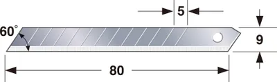 Produktbild von ENDURA CUTTERKLINGEN 9 mm Spender mit 10 Klingen