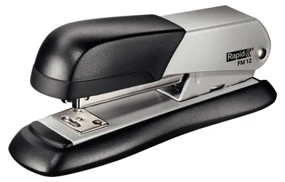 Zdjęcie produktu dla Rapid 5000274, 25 ark., Czarny, Srebrny, 26/6, Kopolimer akrylonitrylo-butadieno-styrenowy (ABS), Metal, 80 g/m², Górne