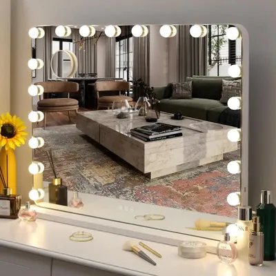 Immagine prodotto di Specchio da trucco Hollywood - Specchio da trucco con LED - Specchio illuminato - Grande specchio da trucco