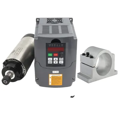 Immagine prodotto di mandrino da 1,5 kW raffreddato ad aria, gamma di velocità 10-24000 giri/min, inverter 220V, con terminale VFD
