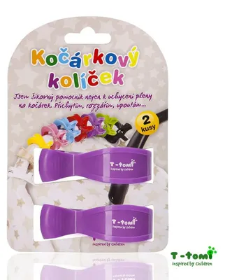 Image de T-TOMI Attache pour poussette, lilas / violet