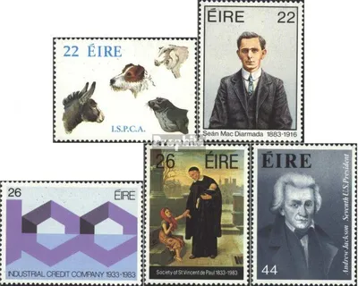 Produktbild von Briefmarken Irland 1983 Mi 515-519 (kompl.Ausg.) postfrisch ISPCA