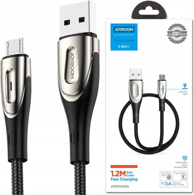Immagine prodotto di Cavo da Usb a Micro Usb a carica rapida 3A da 1,2 m Joyroom S-M411 (nero)
