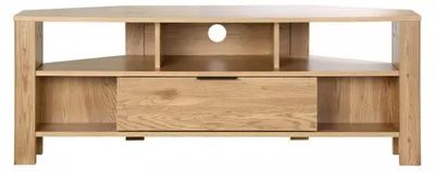 Image de CALICOSY - Meuble TV d'Angle 1 TiroirReproduction Bois - L120 cm