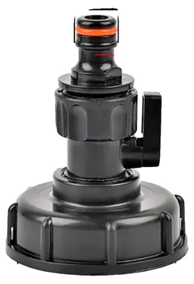 Productafbeelding van IBC-tankadapter, grof schroefdraad, lekvrije uitlaat, B