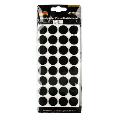 Produktbild von EUROTOOLS Filzgleiter 347-NBFR, Ø 20 mm, 32 Stück