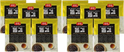 Produktbild von 10er-Pack DONGWON 10x 5 Blatt gewürzter Nori Seetang (10x 20g) | getrocknet und geröstet