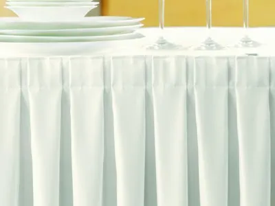 Produktbild von Gastro Uzal Skirting Excellent Kellerfalte 490 x 73 cm Farbe: Weiß