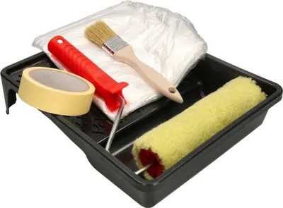 Produktbild von KOTARBAU® Komplettes Maler-Set mit Farbschalle 5 Teile Farbroller 180 mm