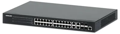 Image de INTELLINET Commutateur 24 ports Gigbit PoE+ avec 4 ports SFP