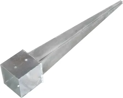 Obrázek produktu pro vidaXL Zemní hroty 2 ks stříbrné 14×14×91 cm Pozinkovaná ocel
