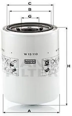 Produktbild von Ölfilter MANN-FILTER W 13 110