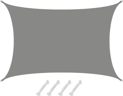 Produktbild von Rechteckiger Sonnenschutz 5x7 m - Wasserdurchlässig - 90% UV-Schutz - Sonnenschutz für Garten, Balkon und Terrasse