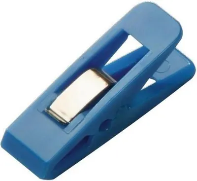 Produktbild von Briefklemmer Multi Clip Taifun 15x50mm VE=4 Stück blau