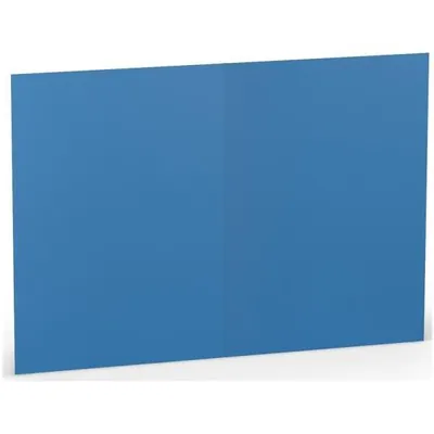 Produktbild von Doppelkarte A6 hoch VE=5 Stück Stahlblau