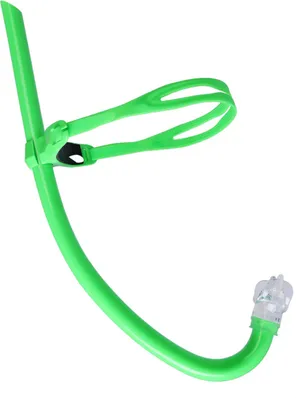 Produktbild von Schnorchel-Trainingsrohr für Rundenschwimmen, Tauchen, Schnorchel-Atemrohr mit Kopfband, Mundstück aus flüssigem Silikon, Schnorchelrohr für Erwachsene und Kinder